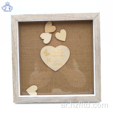 3D MDF Shadow Box Display لحفل الزفاف